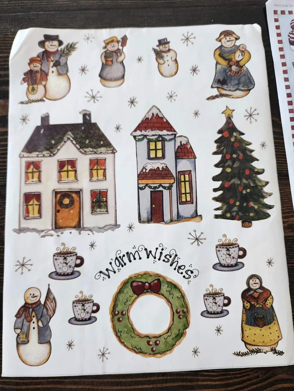Scrapbooking Stickers Lot Christmas Jumbo Sheets Colorbok + New Retired #22